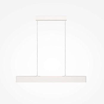 Pendelleuchte Weißes Metallgehäuse mit opalem Acryl - Diffusor, integrierter LED und modernem Design – Arc | Maytoni - Esszett Luxury | Stilvolles Wohnen mit Charakter