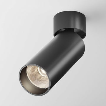 Deckenleuchte Matte Schwarze Aluminium - Oberfläche – Focus LED | Maytoni - Esszett Luxury | Stilvolles Wohnen mit Charakter