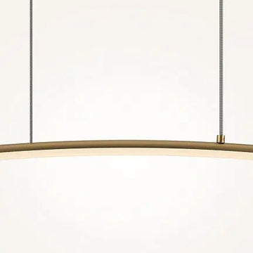 Pendant Lamp Slim Black-Gold Tube Design LED - Curve | Maytoni