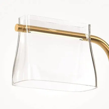 Table Lamp Metal Base Brass Look, Transparent Glass Sphere & Integrated LED - Cabaret | Maytoni
