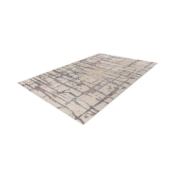 Teppich – Polyester Oberfläche, Künstlerisches Design, Creme Farbe, 160 x 230 cm - Jaka 325 | Kayoom