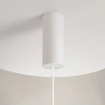 Pendelleuchte – Weißes Metall, Stoffschirm, 14 W LED, Ø45 cm - Reflex | Maytoni