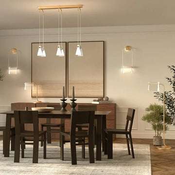 Brass wall lamp, metal base, transparent glass diffuser, integrated 8W LED 3000K – Cabaret| Maytoni
