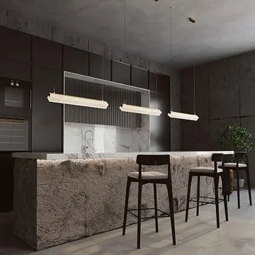 Pendant Lamp Brass Alabaster Diffuser Modern Design & LED Accent – Petra | Maytoni
