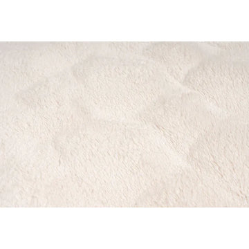 Teppich – Cremefarbener Luxus, Weicher Hochflor, Baumwollmix 150 cm - Glow 825 | Kayoom