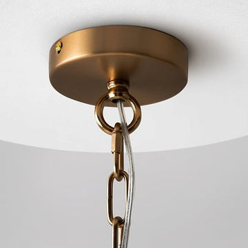 Pendelleuchte Goldfarbener Metallrahmen 8 Bernsteinglas - Ovale 8×E14 40 W – Aster | Maytoni - Esszett Luxury | Stilvolles Wohnen mit Charakter
