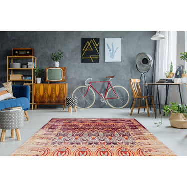 Teppich – Vintage Muster, Orientalische Ornamente, Mehrfarbiger Mix, 120 x 170 cm - Baroque 425 | Kayoom