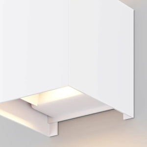 Façade lighting White metal cube LED 6W 3000K IP54 – Fulton | Maytoni