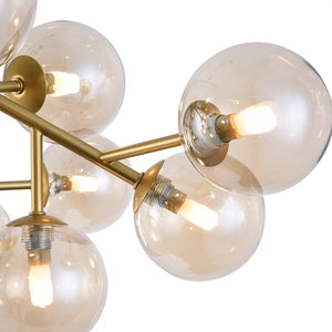 Ceiling Light Matte Gold Amber Mirrored 20×G9 – MOD545PL-20G | Maytoni