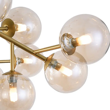 Ceiling Light Matte Gold Amber Mirrored 20×G9 – MOD545PL-20G | Maytoni