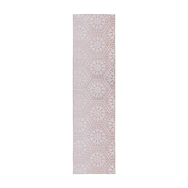 Teppich – Hexagon Muster, Geprägte Oberfläche, Rosa Farbgebung, 80 x 150 cm - Monroe 225 | Kayoom