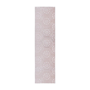 Teppich – Hexagon Muster, Geprägte Oberfläche, Rosa Farbgebung, 160 x 230 cm - Monroe 225 | Kayoom