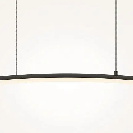 Pendant Lamp Slim Black Tube Design LED – Curve | Maytoni