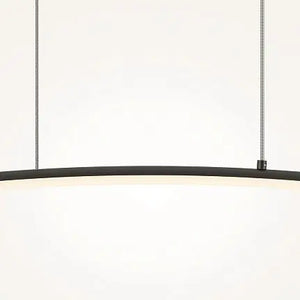 Pendant Lamp Slim Black Tube Design LED – Curve | Maytoni