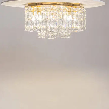 Ceiling Lamp Gold 6×E14 Crystal Pendants – DIA005CL-06G | Maytoni