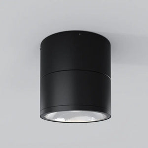 Deckenleuchte – Graphitschwarzes Metall mit Glas, 12 W LED, Warmweiß, 10,8 cm Höhe - Spin | Maytoni