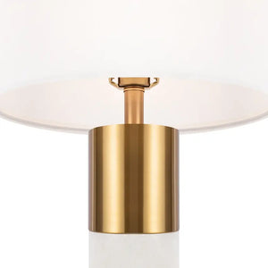 Tischleuchte – Messing, Alabaster, 65 cm Höhe, E27 Sockel - Bianco | Maytoni