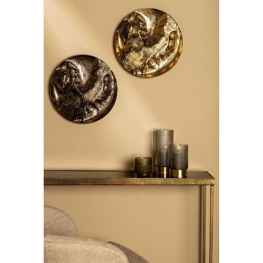 Wandbild aus Aluminium - Yce Brass 3D shiny Silber von PTMD - Esszett Luxury | Stilvolles Wohnen mit Charakter