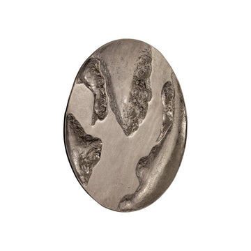 Wandbild aus Aluminium - Yce Brass 3D shiny Silber von PTMD - Esszett Luxury | Stilvolles Wohnen mit Charakter