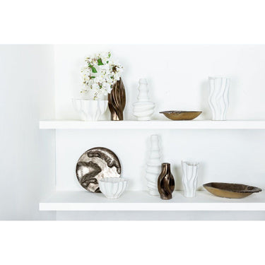 Wandbild aus Aluminium - Yce Brass 3D shiny Silber von PTMD - Esszett Luxury | Stilvolles Wohnen mit Charakter