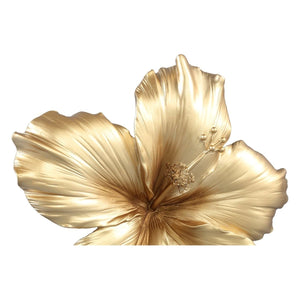 Wanddeko - Mira Gold matt lili flower L (26.5 x 5.5 cm) von PTMD - Esszett Luxury | Stilvolles Wohnen mit Charakter
