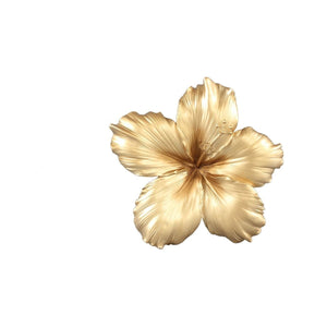 Wanddeko - Mira Gold matt lili flower L (26.5 x 5.5 cm) von PTMD - Esszett Luxury | Stilvolles Wohnen mit Charakter