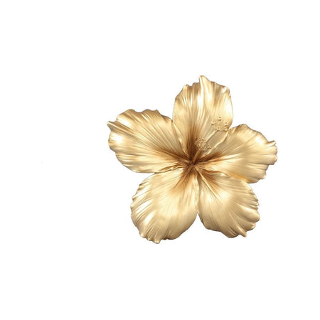 Wall decoration made of polyresin with lily design & matte structure L – Mira | PTMD image