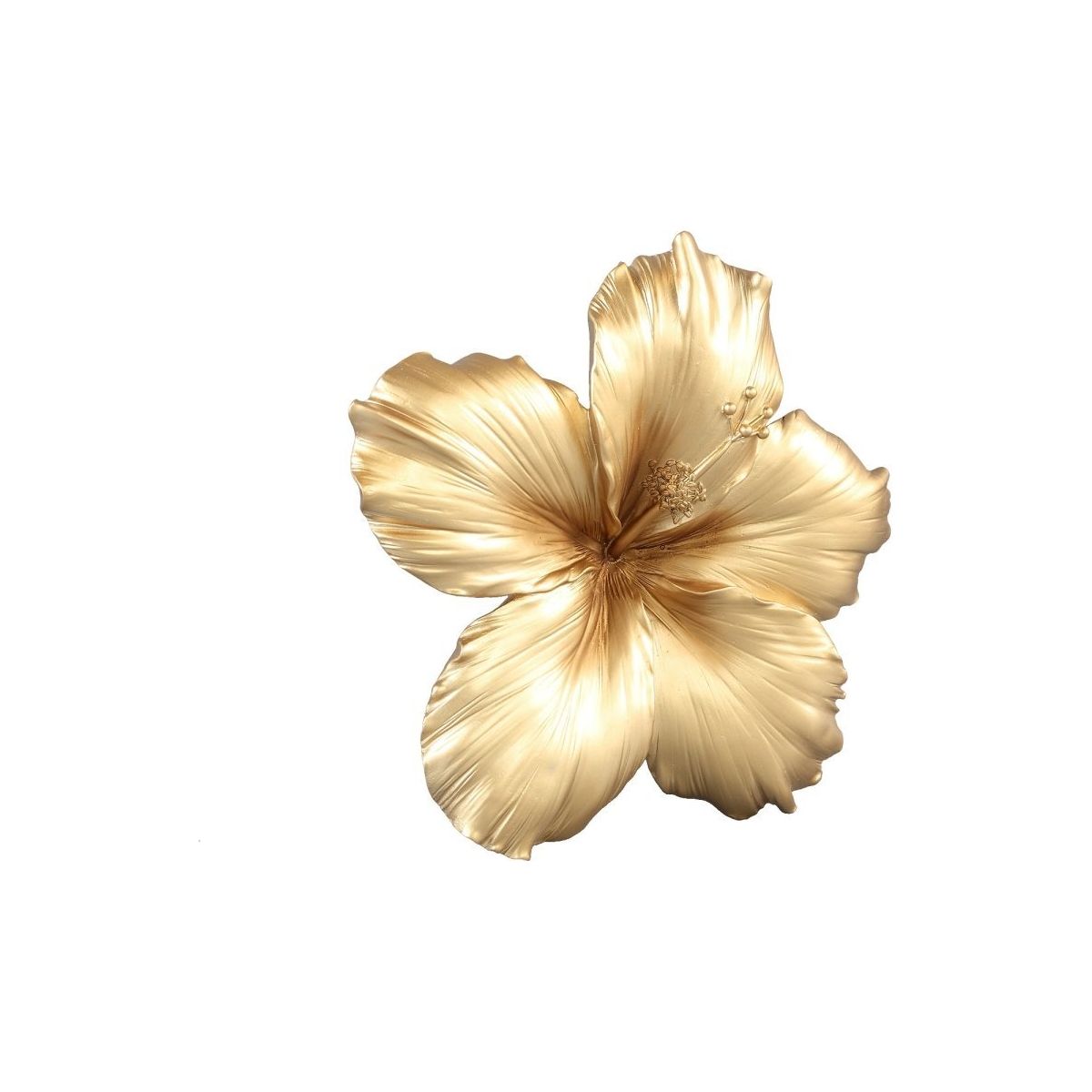 Wanddeko - Mira Gold matt lili flower L (26.5 x 5.5 cm) von PTMD - Esszett Luxury | Stilvolles Wohnen mit Charakter