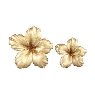 Wanddeko - Mira Gold matt lili flower L (26.5 x 5.5 cm) von PTMD - Esszett Luxury | Stilvolles Wohnen mit Charakter