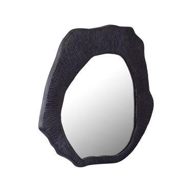 Wandspiegel - Telly Black, organische Form 73.0 x 2.0 x 76.0 cm von PTMD - Esszett Luxury | Stilvolles Wohnen mit Charakter