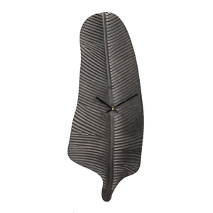 Wanduhr - Dinter Black metal leaf von PTMD - Esszett Luxury | Stilvolles Wohnen mit Charakter