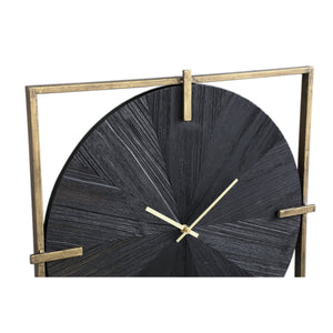 Wanduhr - Oxxo gold metal and wood von PTMD - Esszett Luxury | Stilvolles Wohnen mit Charakter