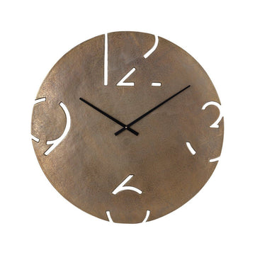 Wanduhr - Zafrina Brass 72.0 x 2.0 x 72.0 cm von PTMD - Esszett Luxury | Stilvolles Wohnen mit Charakter
