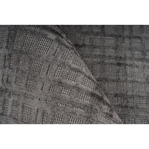 Teppich – Viskose Oberfläche, 3D Effekt, Anthrazit Farbe, 200 x 290 cm - Karma 125 | Kayoom