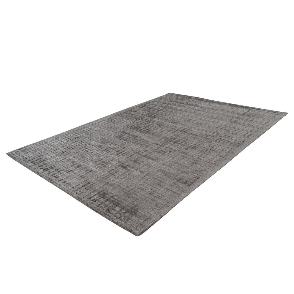 Teppich – Viskose Oberfläche, 3D Effekt, Anthrazit Farbe, 200 x 290 cm - Karma 125 | Kayoom