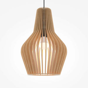 Oak Pendant Lamp 5-Layer Plywood Modern Design & Integrated LED – Roots | Maytoni