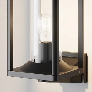 Wall light with graphite aluminum body and clear acrylic diffuser – Cell | Maytoni