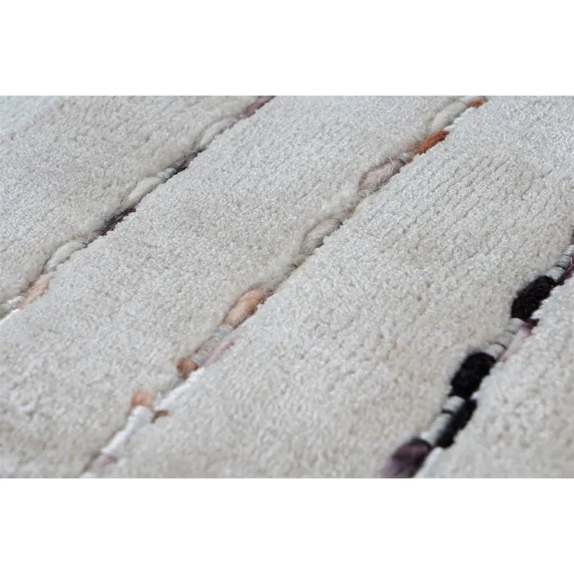 Teppich – Weiß Grau, Flachflor, Streifen-Look, 170 cm - Prime 110 | Kayoom