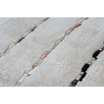 Teppich – Weiß Grau, Flachflor, Streifen-Look, 150 cm - Prime 110 | Kayoom