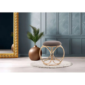 Hocker Samtbezug Edelstahlgestell in Roségold Drehfunktion Stauraum – Whitney 325 | Kayoom - Esszett Luxury | Stilvolles Wohnen mit Charakter