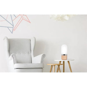 Leuchten Milchglas Holzfuß Warmweiß - Schimmer – Ganro 400 | Kayoom - Esszett Luxury | Stilvolles Wohnen mit Charakter