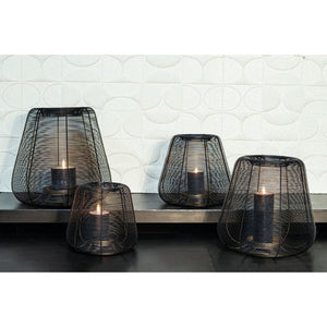 Windlicht - Jaden Black 29.0 x 29.0 x 27.0 cm von PTMD - Esszett Luxury | Stilvolles Wohnen mit Charakter