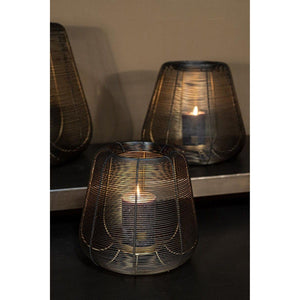 Windlicht - Jaden Black 29.0 x 29.0 x 27.0 cm von PTMD - Esszett Luxury | Stilvolles Wohnen mit Charakter