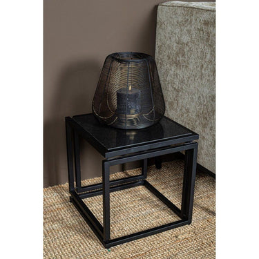 Windlicht - Jaden Black 29.0 x 29.0 x 27.0 cm von PTMD - Esszett Luxury | Stilvolles Wohnen mit Charakter