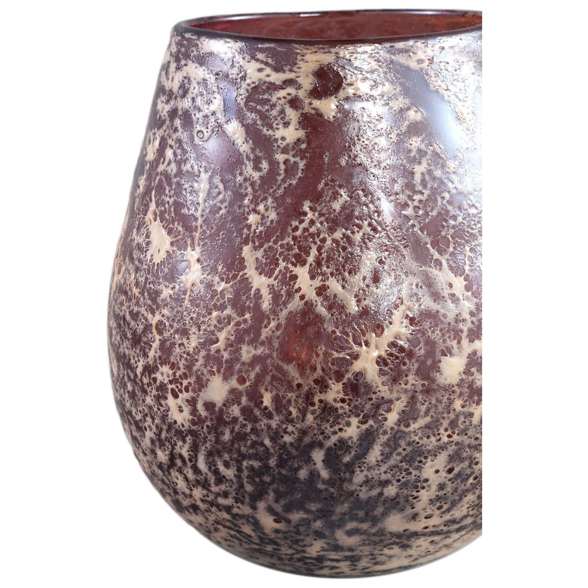 Windlicht - Jice Red glass L (Ø 22 x 26 cm) von PTMD - Esszett Luxury | Stilvolles Wohnen mit Charakter