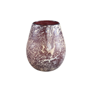 Windlicht - Jice Red glass M (Ø 18 x 22 cm) von PTMD - Esszett Luxury | Stilvolles Wohnen mit Charakter