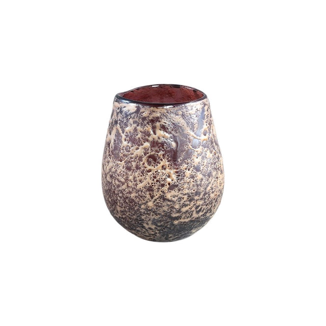 Windlicht - Jice Red glass S (Ø 13.5 x 15 cm) von PTMD - Esszett Luxury | Stilvolles Wohnen mit Charakter