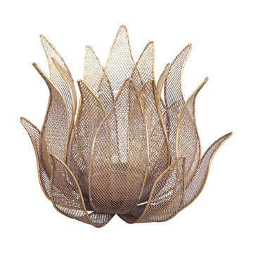 Windlicht - Milia gold iron flower von PTMD - Esszett Luxury | Stilvolles Wohnen mit Charakter