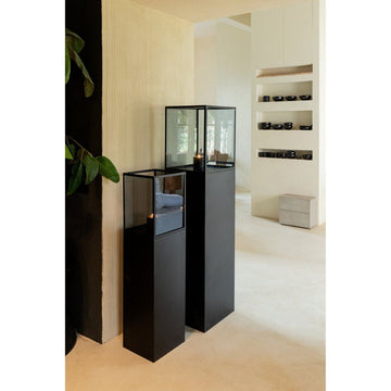 Windlicht - Rux Black big iron (Set aus 2) von PTMD - Esszett Luxury | Stilvolles Wohnen mit Charakter