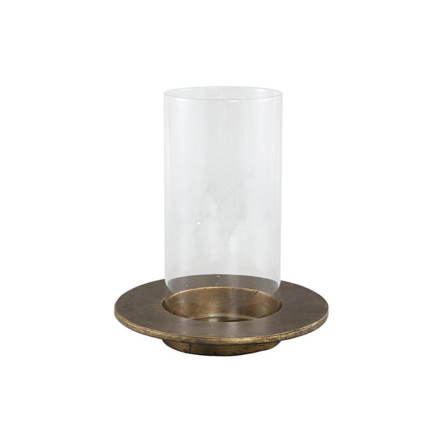 Windlicht - Vinder Gold 22.0 x 22.0 x 25.5 cm von PTMD - Esszett Luxury | Stilvolles Wohnen mit Charakter